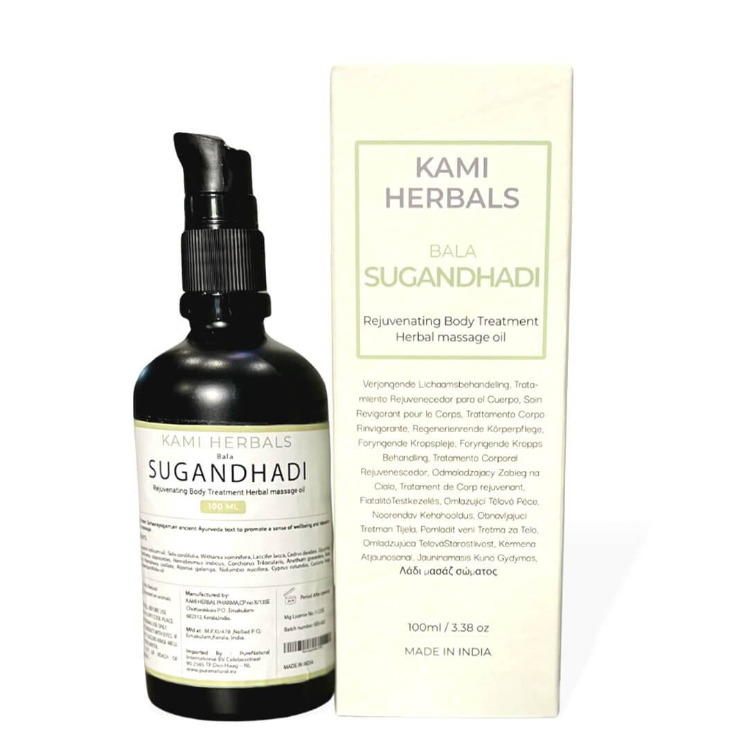 REJUVENATING BODY TREATMENT SUGANDHADI HERBAL OIL 100ml 1 Sugandhadi Rejuvenating Body Treatment with Ashwagandha